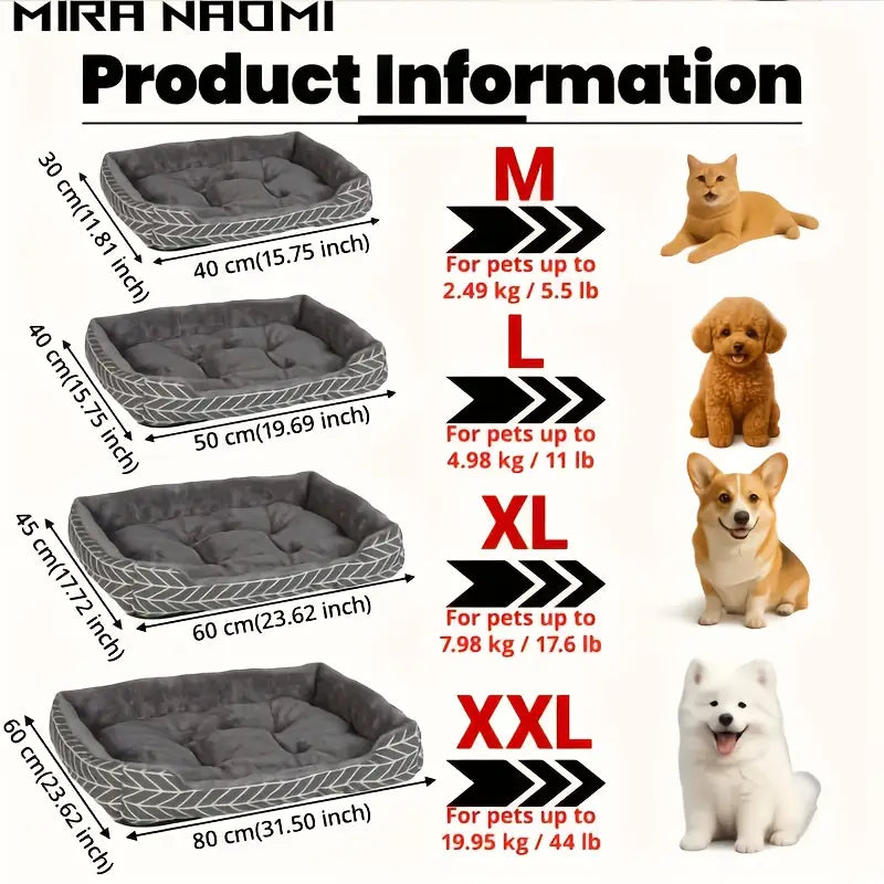 Comfortable Plush Dog Bed