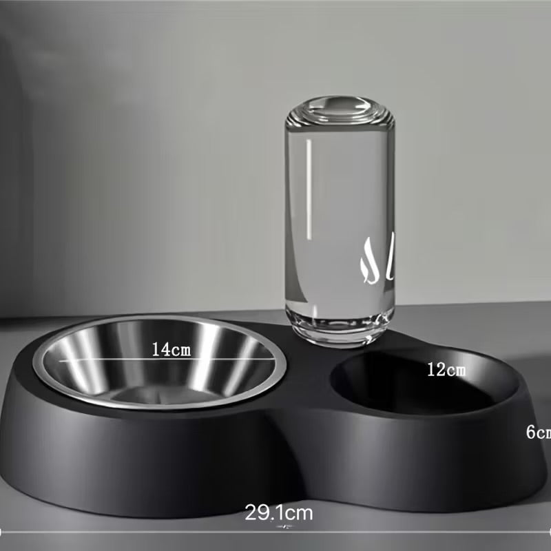 Automatic Dual-Use Pet Water & Food Dispenser Bowl