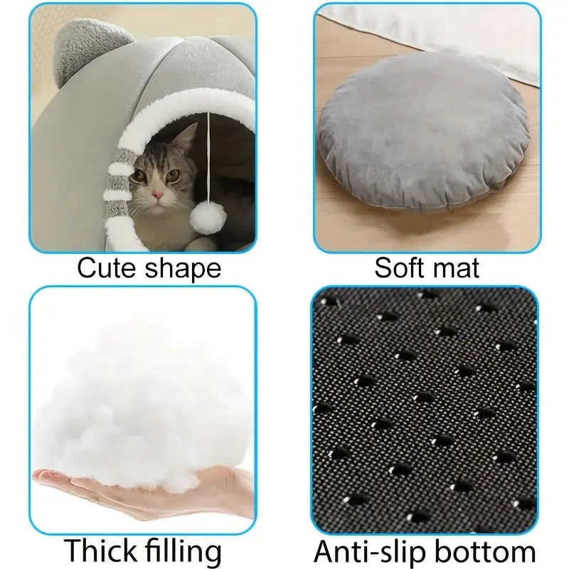 Cat Bed with Soft Mat
