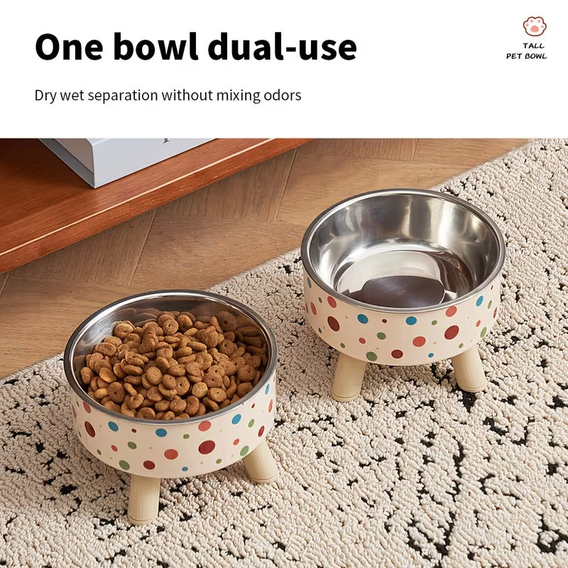 Colorful Polka Dot Pet Bowls