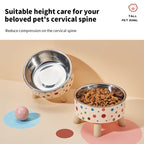 Colorful Polka Dot Pet Bowls