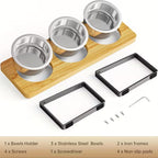 Raised Cat Food Water Bowl